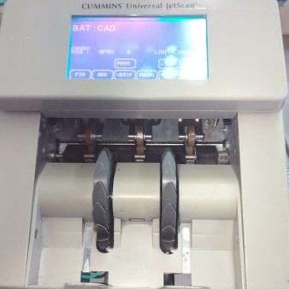 Cummins JetScan 4196 Two-Pocket Universal JetScan Currency Scanner. Used item - Picture 4 of 4